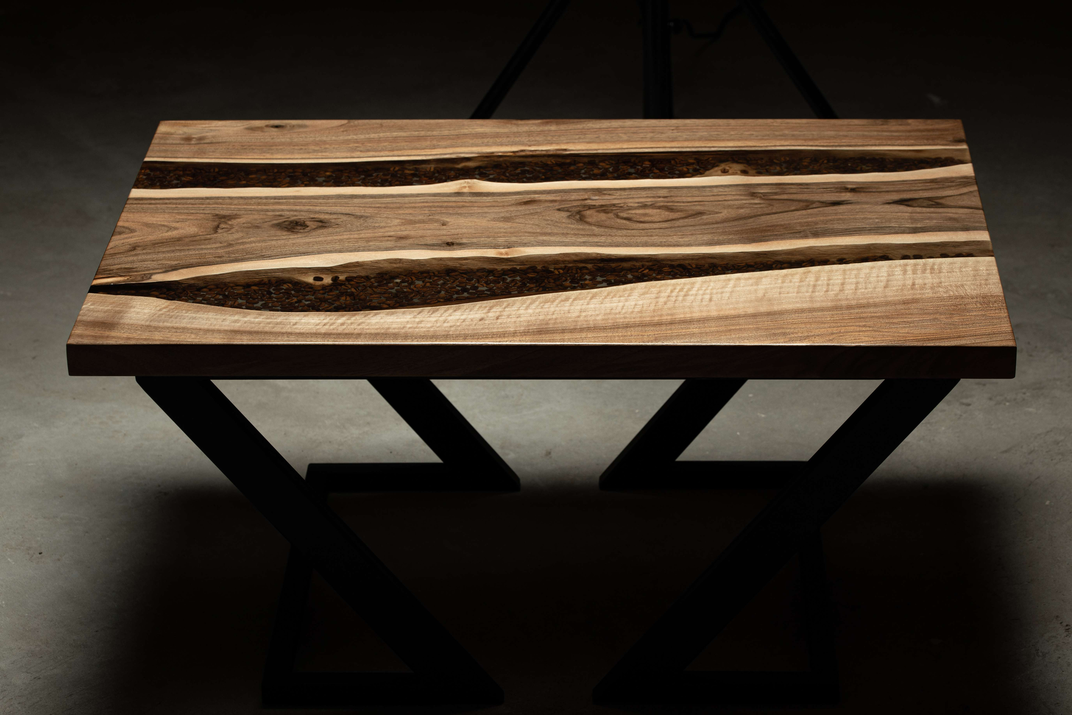 productfoto zwarte epoxy tafel