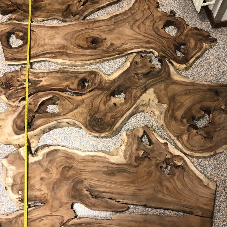 Hout selectie boomstamtafel